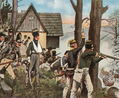 Alpkriget i länet Kladsko, 1807, 1936. av Unbekannt