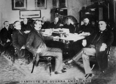 Det amerikanska krigskabinettet, 1898 av Unbekannt