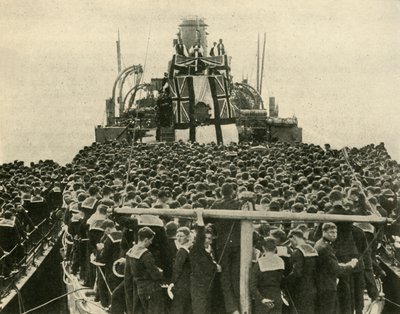 Ärkebiskopen av York besöker brittiska sjömän från Royal Navy, första världskriget, 1914, c1920. av Unbekannt