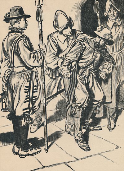 arresteringen av Guy Fawkes, c1907. av Unbekannt
