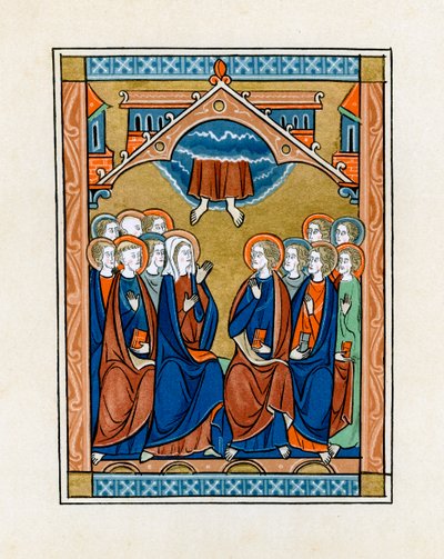 Himmelsfärden, 1250-1260 av Unbekannt