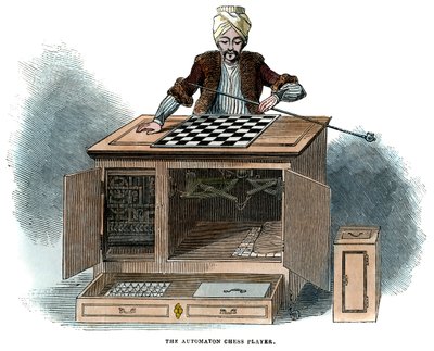 Den automatiska schackspelaren, 1845 av Unbekannt