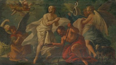 The Baptism of Christ in the Jordan River av Unbekannt