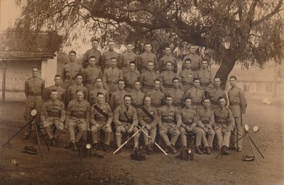 Bataljonssignalerna från den första bataljonen, The Queens Own Royal West Kent Regiment. Poona, In av Unbekannt