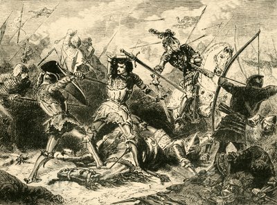 Slaget vid Agincourt, 1415, 1890. av Unbekannt