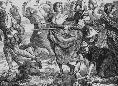 Slaget vid Ancrum Moor, 27 februari 1545, c1880 av Unbekannt