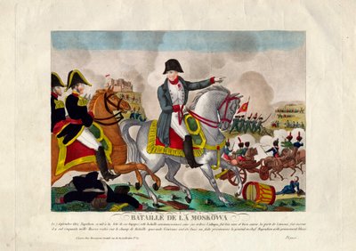 Slaget vid Borodino den 26 augusti 1812, ca 1812 av Unbekannt