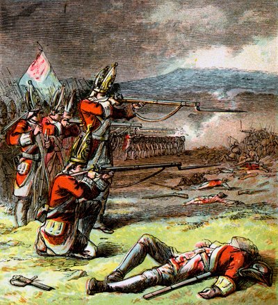 Slaget vid Culloden, 1746, c1850-talet av Unbekannt