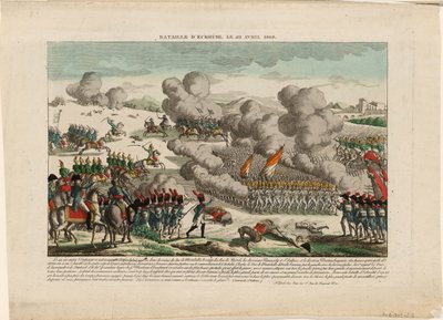Slaget vid Eggmühl den 22 april 1809, ca 1809 av Unbekannt