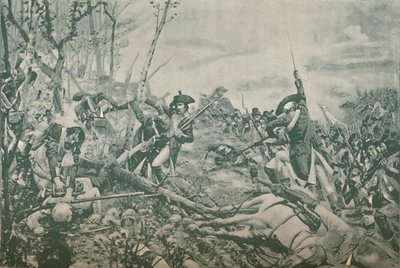 Slaget vid Jemmapes, nära Mons, Belgien, 6 november 1792, 1896 av Unbekannt
