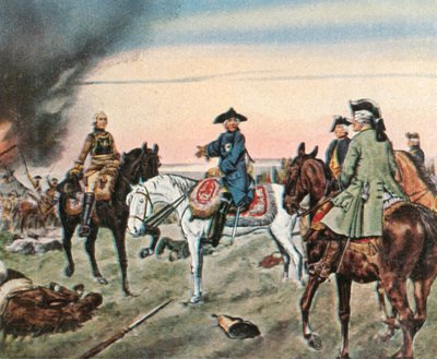 Slaget vid Zorndorf, 25 augusti 1758, 1936. av Unbekannt