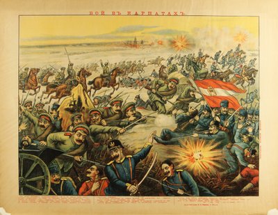 Slaget vid Karpaterna, 1914 av Unbekannt