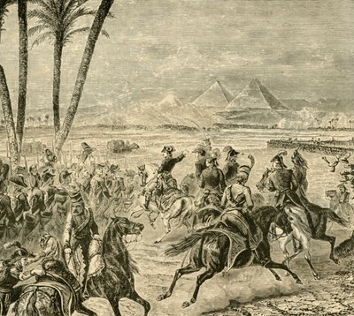 Slaget vid pyramiderna, 1798, 1890. av Unbekannt