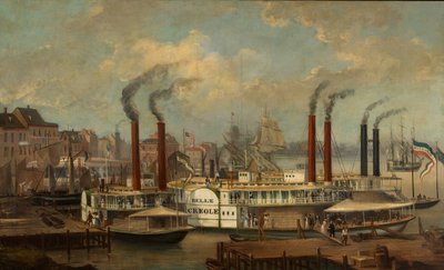 The Belle Creole i New Orleans, ca. 1845-1849. av Unbekannt