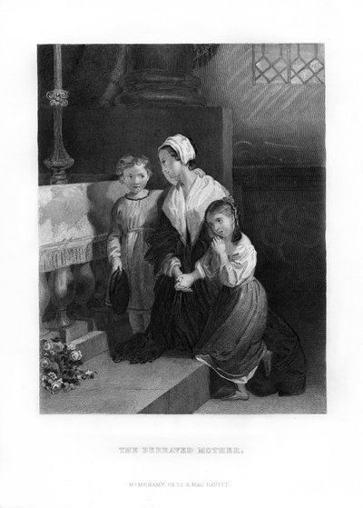 Den sörjande modern, 1872 av Unbekannt