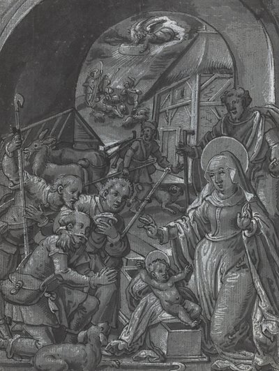 Kristi födelse [verso], ca. 1600. av Unbekannt