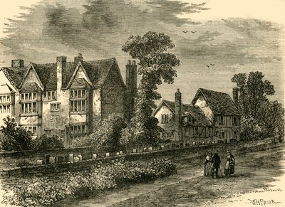 Svarta och vita huset, 1800, c1876. av Unbekannt