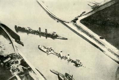Blockeringen av Zeebrugge hamn, 1919. av Unbekannt