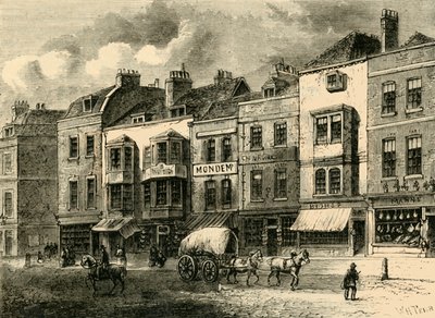 The Borough, High Street, 1825, c1878. av Unbekannt
