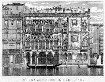 Ca dOro, Venedig, Italien, 1800-talet av Unbekannt