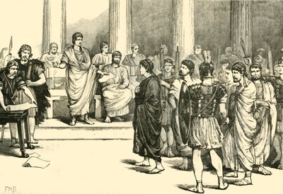 The Catilinarian Conspirators Before The Senate, 1890. av Unbekannt
