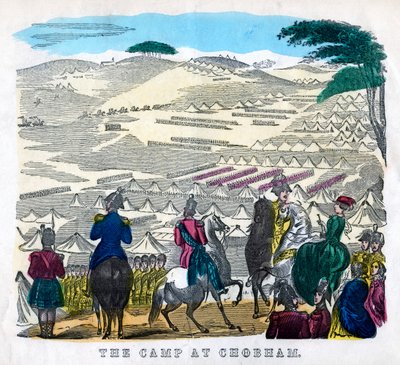 Lägret i Chobham, 1800-talet av Unbekannt