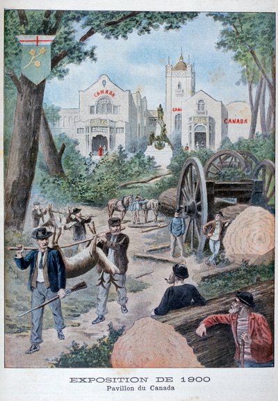 Den kanadensiska paviljongen vid världsutställningen 1900, Paris, 1900 av Unbekannt