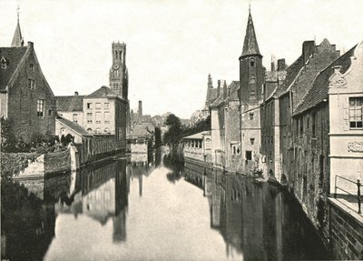 Kanalen, Brygge, Belgien, 1895. av Unbekannt