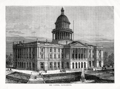 The Capitol, Sacramento, Kalifornien, USA, 1877 av Unbekannt