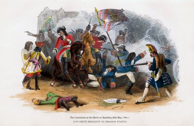 Carabiniers vid slaget vid Ramillies, 23 maj 1706 av Unbekannt