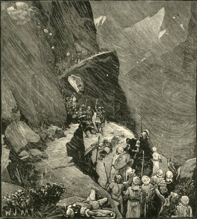 Karthagerna korsar Alperna, 1890. av Unbekannt