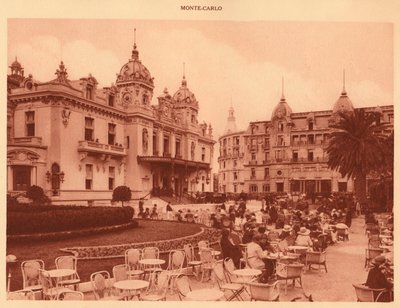 Casinot och Hotel de Paris, Monte Carlo, 1930. av Unbekannt