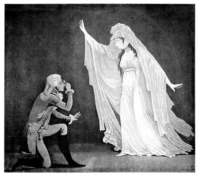 The Castle Spectre och hennes ernest beundrare, 1793 av Unbekannt
