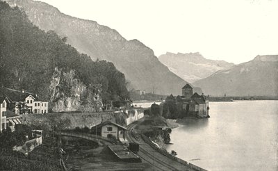 Slottet i Chillon, Schweiz, 1895. av Unbekannt