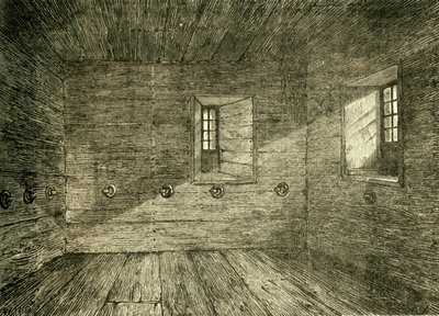 Kammaren i Lambeth Palace där lollarderna var instängda, c1878. av Unbekannt