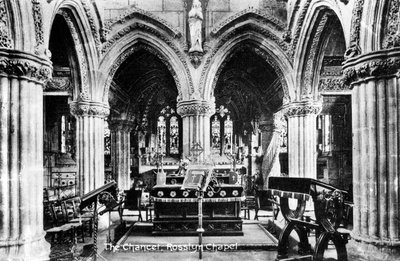 The Chancel, Rosslyn Chapel, Midlothian, Skottland, 1900-talet av Unbekannt