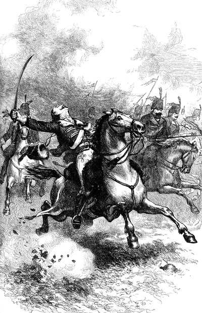 The Charge of Pulaski, c1880 av Unbekannt