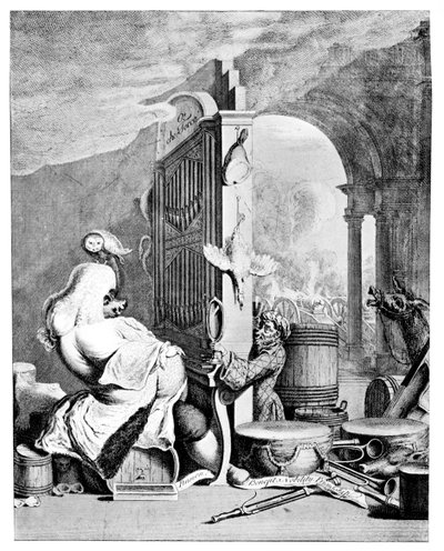 The Charming Brute, En satir över Händel, 1754 av Unbekannt