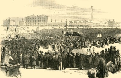 Chartistmötet på Kennington Common, 1848, c1878. av Unbekannt
