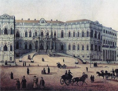 Chertkovhuset på Myasnitskaya-gatan i Moskva, 1860-talet av Unbekannt