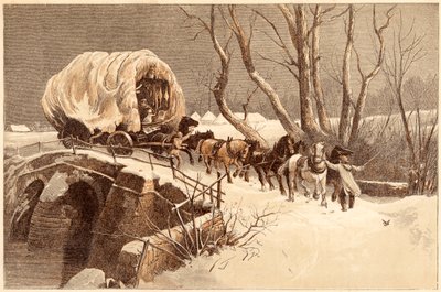 Julvagnen, 1866 av Unbekannt