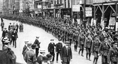 The Citizen Army of Territorials, Strand, London, första världskriget, 1914 av Unbekannt