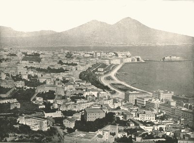 Staden, bukten och Vesuvius, Neapel, Italien, 1895. av Unbekannt