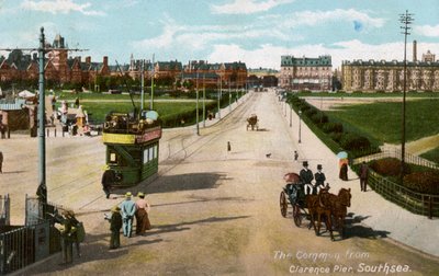 The Common från Clarence Pier, Southsea, Hampshire, c1904 av Unbekannt