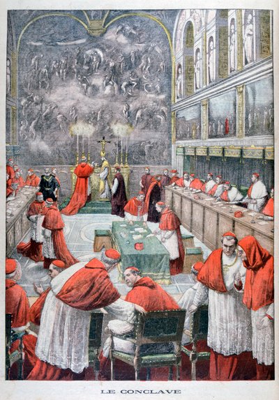 Konklaven, 1903 av Unbekannt