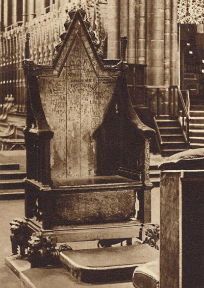 The Coronation Chair and the Stone of Scone, 1937 av Unbekannt