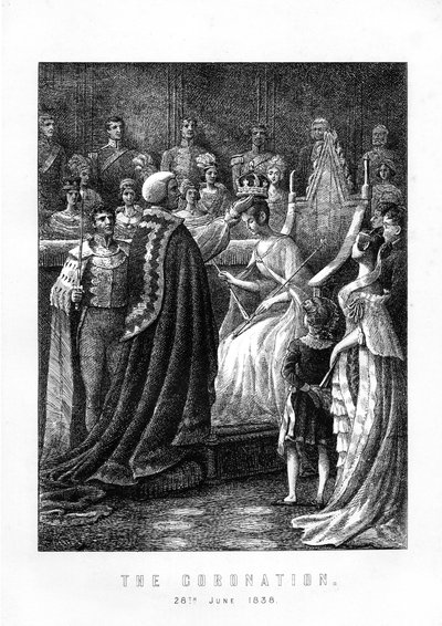 The Coronation of Queen Victoria, Westminster Abbey, London, 28 juni 1838, 1899 av Unbekannt