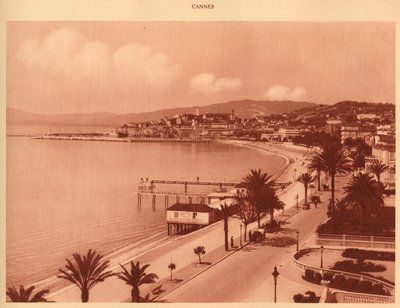 Croisetten och Mont Chevalier, Cannes, 1930. av Unbekannt
