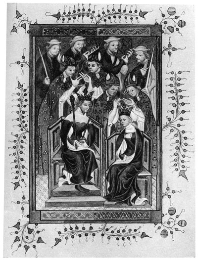 The Crowning of a King and Queen, sent 1300-tal 1937 av Unbekannt