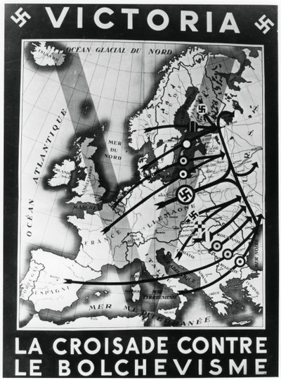 Korståget mot bolsjevismen, Vichy fransk propagandaaffisch, 1941 av Unbekannt
